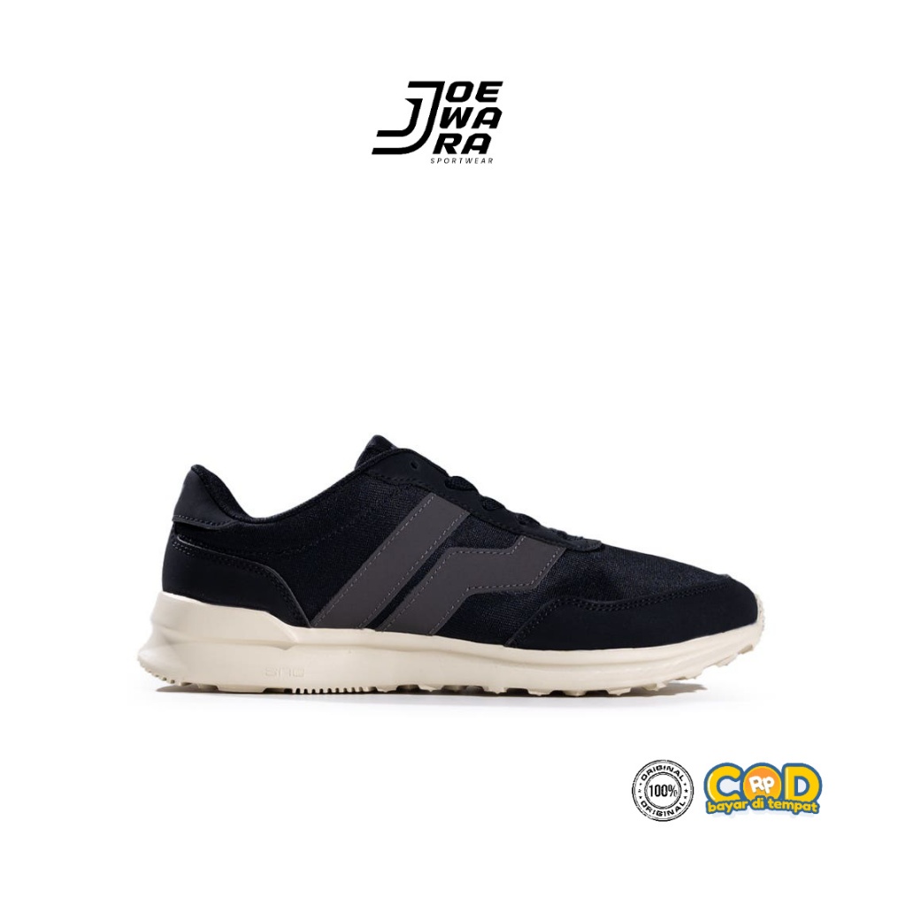 SEPATU PIERO CITY CORE BIG LOGO BLACK GREY SEPATU CASUAL SNEAKERS ORIGINAL