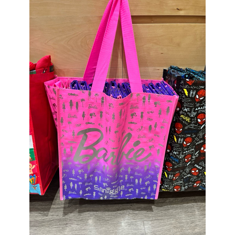 smiggle reusable bag x barbie