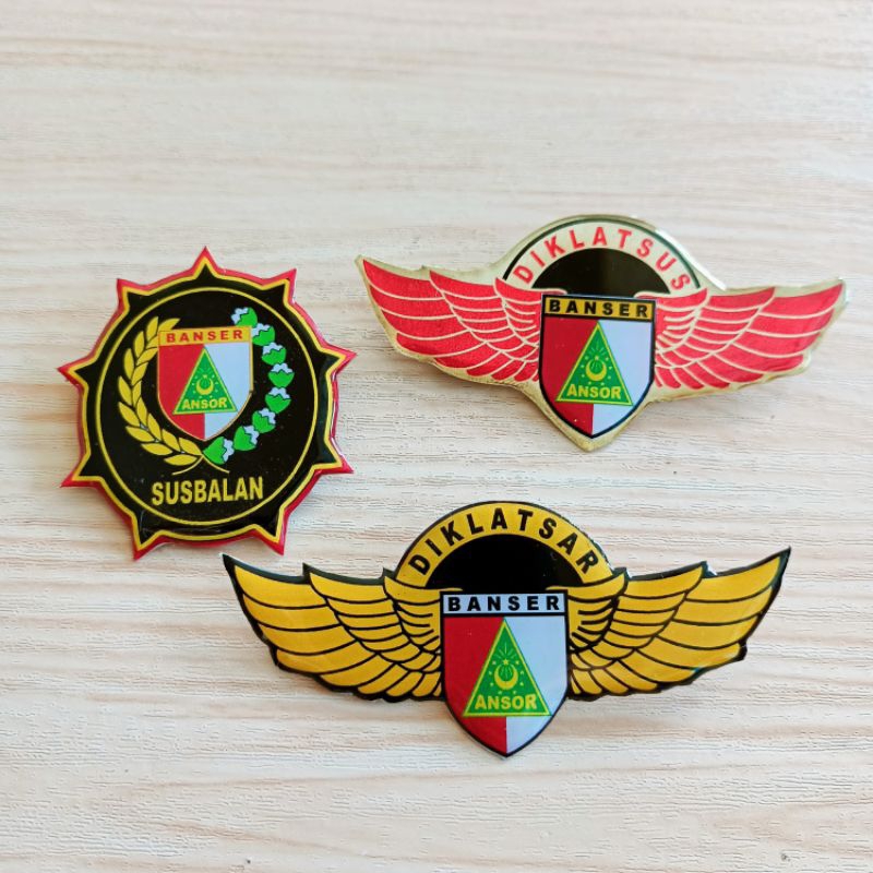 Pin Banser Custom Nametag Susbalan Diklatsus Diklatsar Muslimat Nu Ansor Kuningan Bros