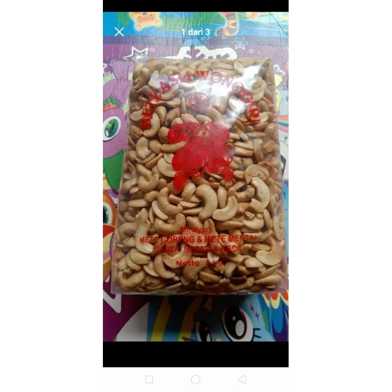 

Kacang mete belahan 500gram