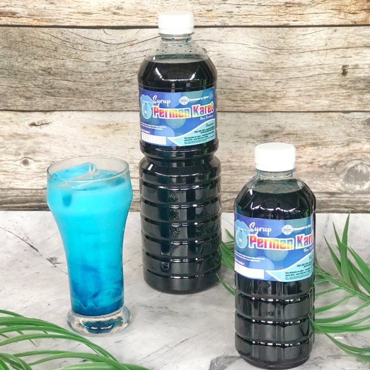 

[✯Q55➤] Syrup permen karet by alghani BLUE 1000ml MurrrMerrr