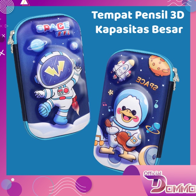 

[☟F13@] DOMMO - D6135 Kotak Pensil / Kotak Pencil Anak / Tempat Pensil Anak Gambar 3D Waterproof / Kotak Tempat Alat Tulis Elewen