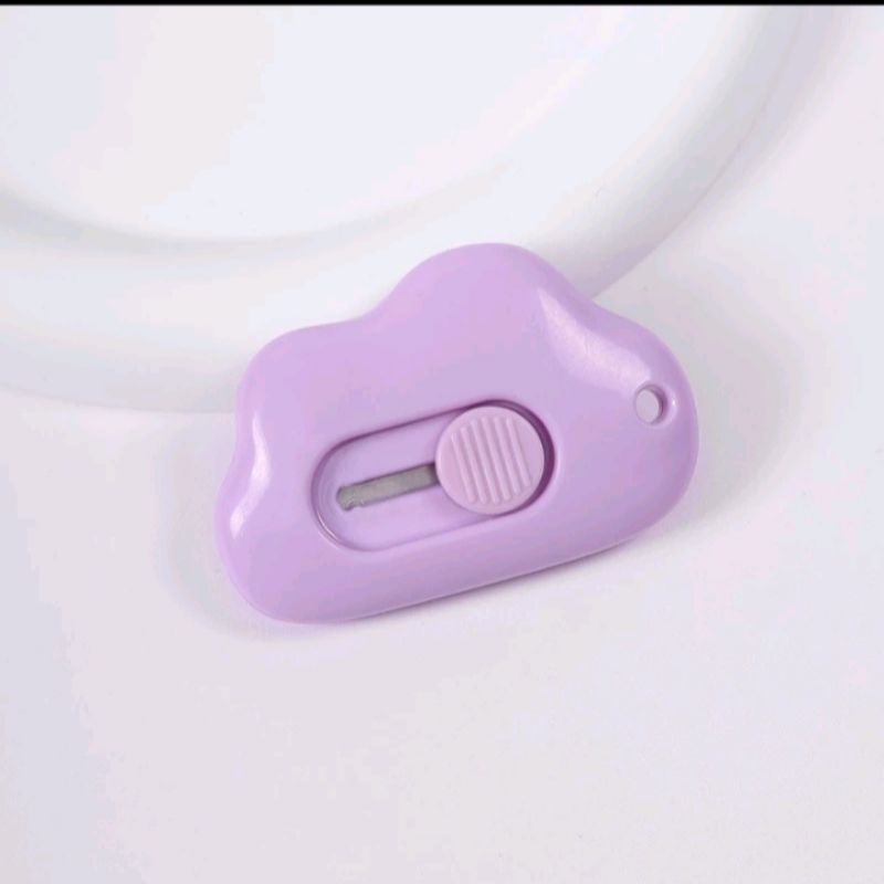 

cater mini lucu karakter lucu purteble bentuk oval mini cuter polos kit pemotong kertas paper..