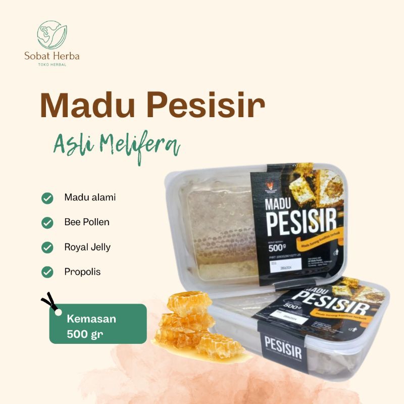 

Madu Sarang Lebah Asli Melifera | Madu Pesisir 500gr