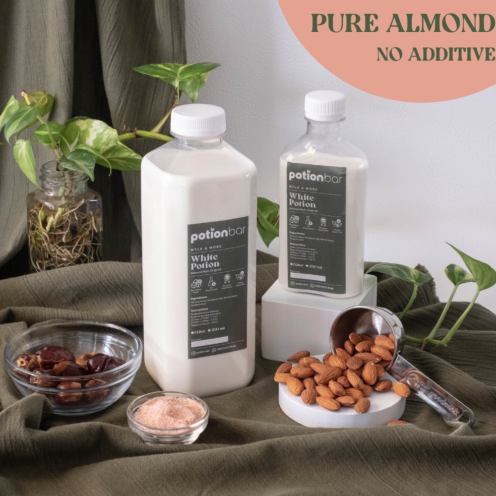 

St0k B4nyak Pure Almond Milk - ASI Booster - 250, 500, & 1000mL Restok Gan
