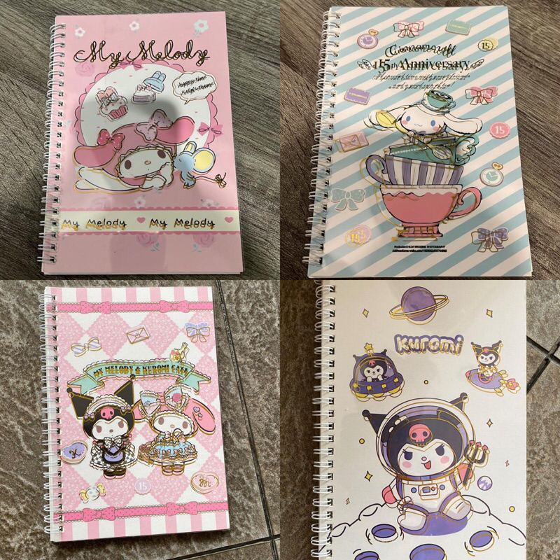 

Buku Spiral A5 Sanrio Notebook Sanrio Kurumi Cinnamon Roll Melody