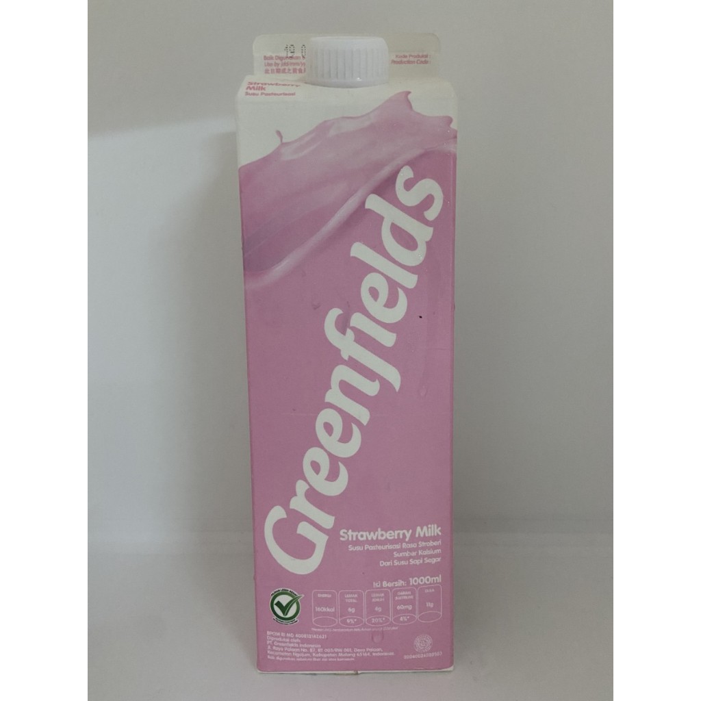 

GREENFIELD STRAWBERRY FRESH MILK 1LT