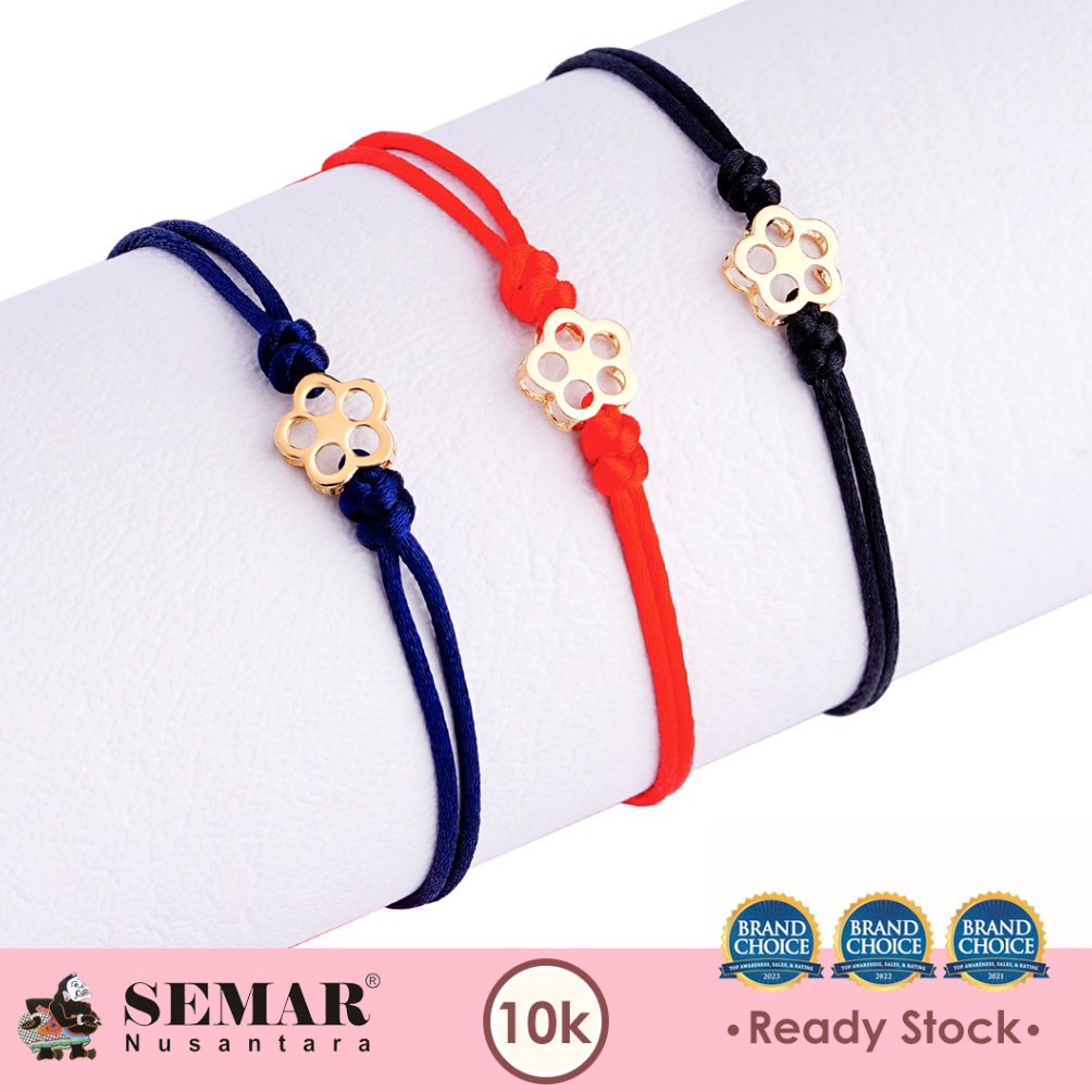 48 Gelang Emas Tali Cleosia Flowers Gold 10K Semar Nusantara hsbre
