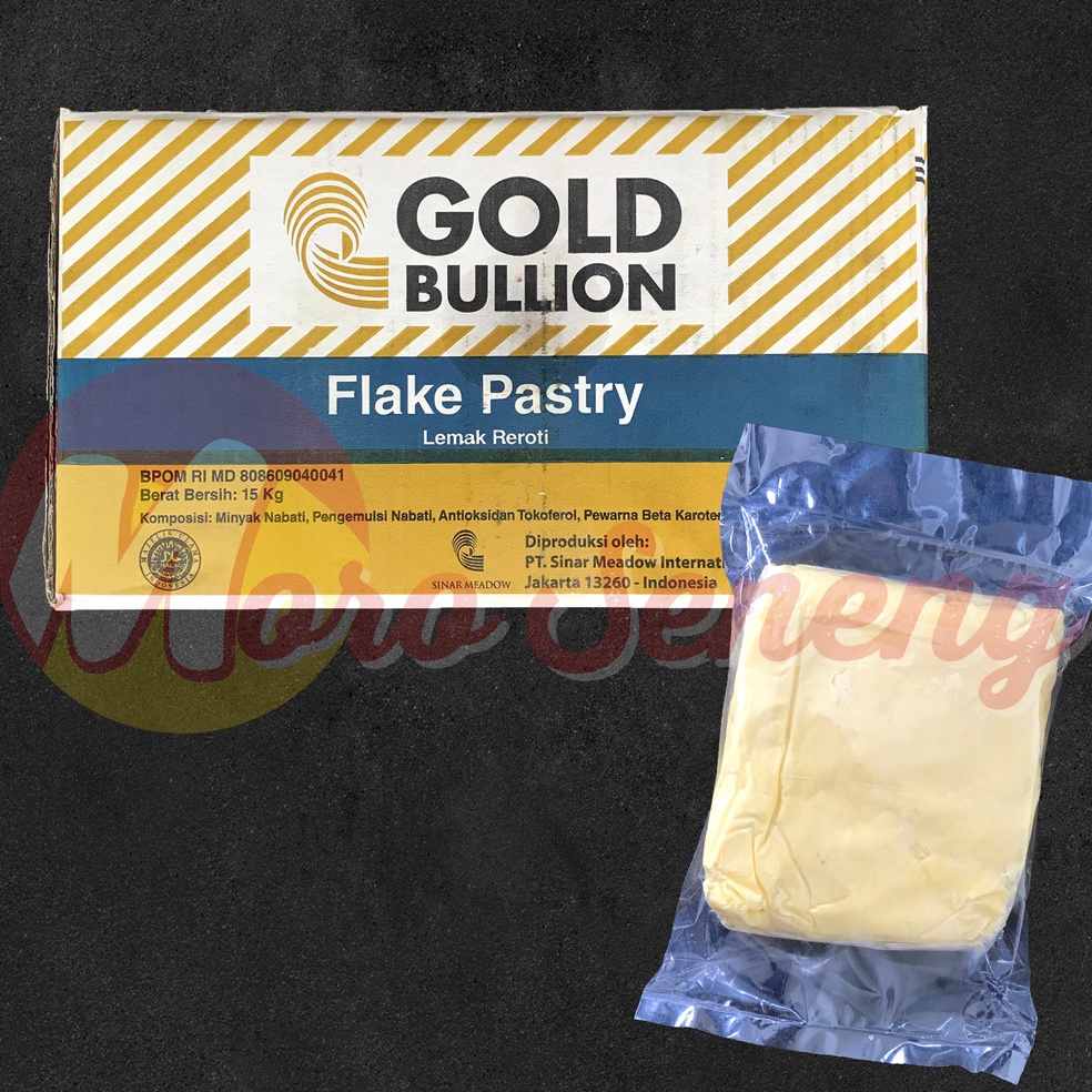

[COD VD87] Flake Pastry Gold Bullion 250 gr 500 gram Repack / Korsvet / Corsvet / Puff Shortening / Mentega Pastri 49