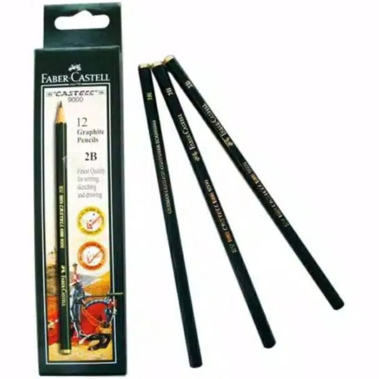 

83 pensil faber castell 2B /1pak Bayar Di Tempat