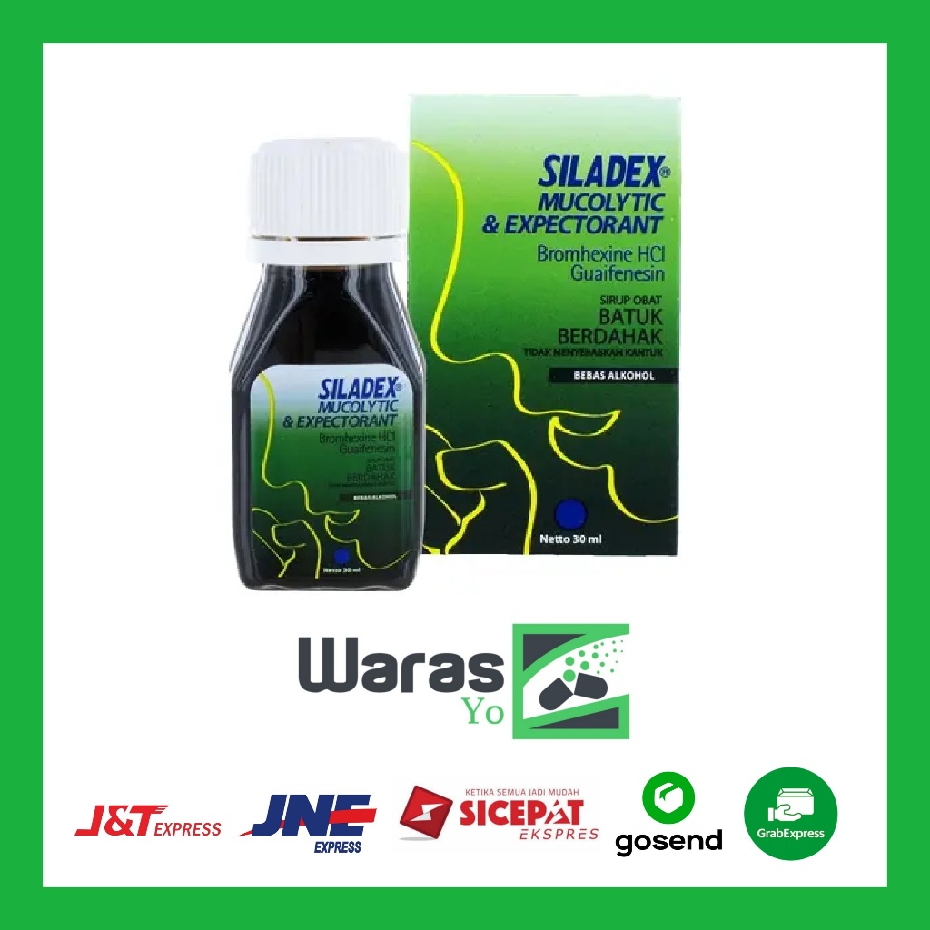 [SW] Siladex Mucolytic & Expectorant Sirup 30 ml / SILADEX HIJAU 30 ML