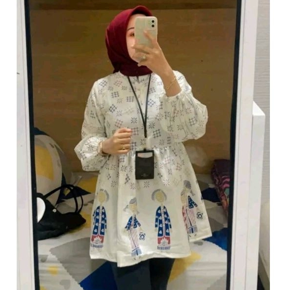 ATASAN BU TEJO BAJU KERJA WANITA BLOUS BATIK