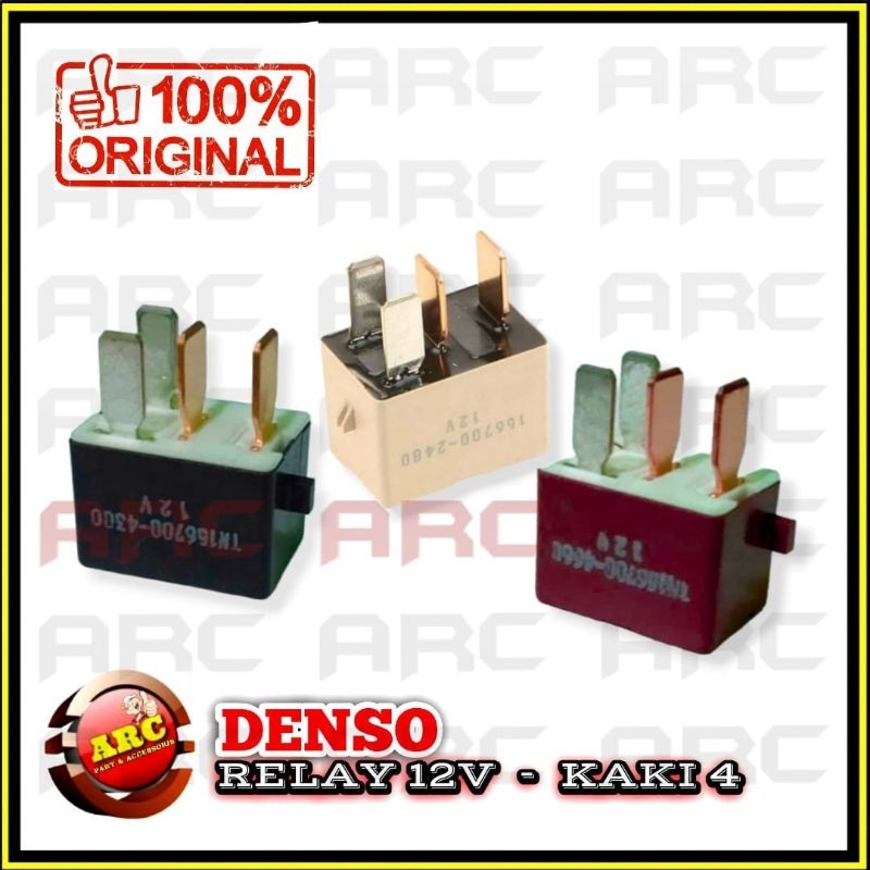 RELAY 12V KAKI 4 DENSO OMRON