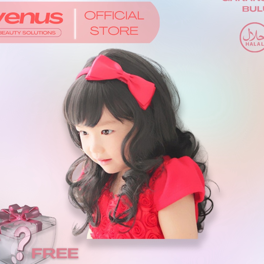 SXGW9805 (D2289) VENUSJKT - Wig Rambut Palsu Anak Perempuan / Wig Anak / Aksesoris Rambut Bayi Anak 