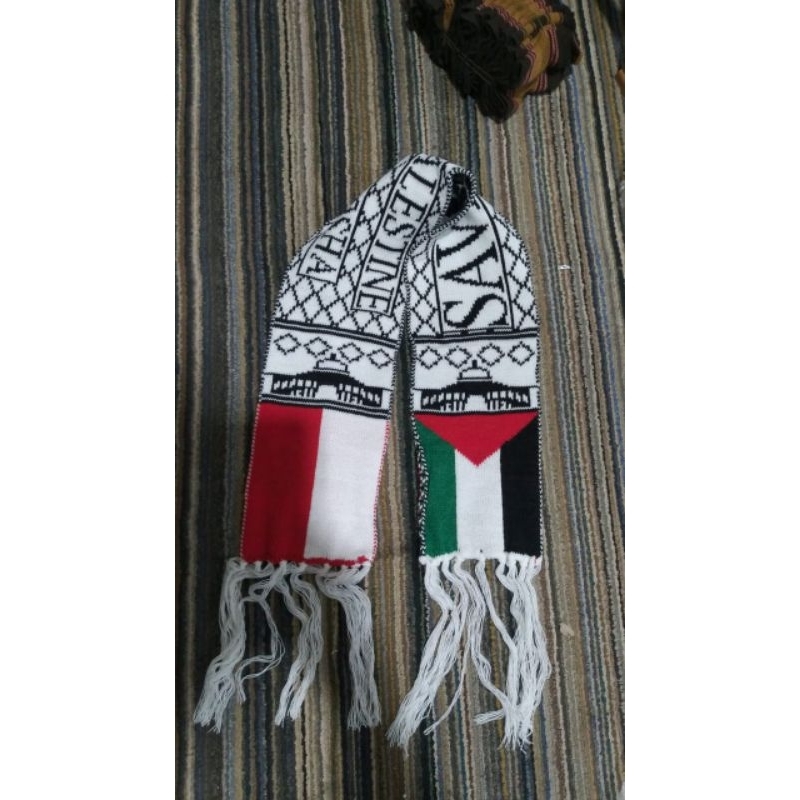 (COD) Syal Palestina / Syal Palestine Rajut Komputer Premium