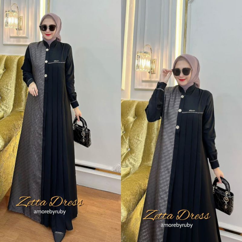 zetta dress amorebyruby gamis original gamis premium