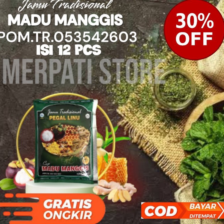 

33 Jamu Tradisional Madu Manggis Pegel linu Original (12 PCS) l9leo