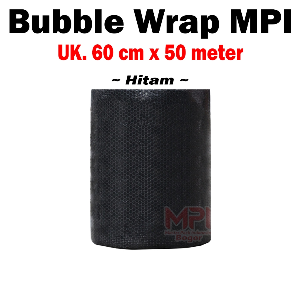 

Bubble Wrap Hitam MPI 3KG Ukuran 60 cm x 50 meter - Bubble Wrap Tebal - Master Pack Indonesia Bogor