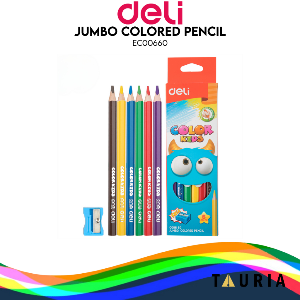 

DELI Color Kids Jumbo Colored Pencil 6C EC00660