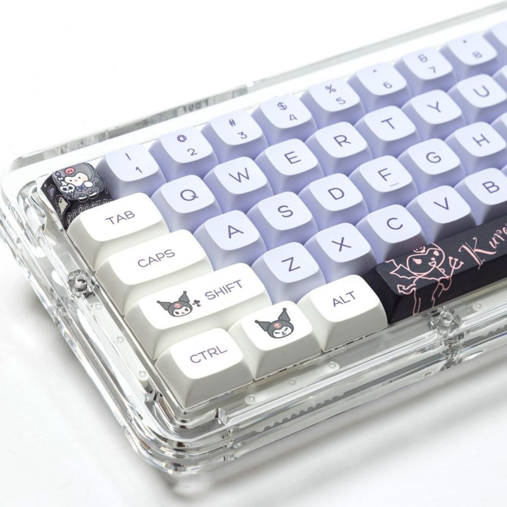 Zifriend Kuromi 146 Key XDA Profile PBT Dye-sublimated Keycaps Set Mechanical Keyboard Keycaps