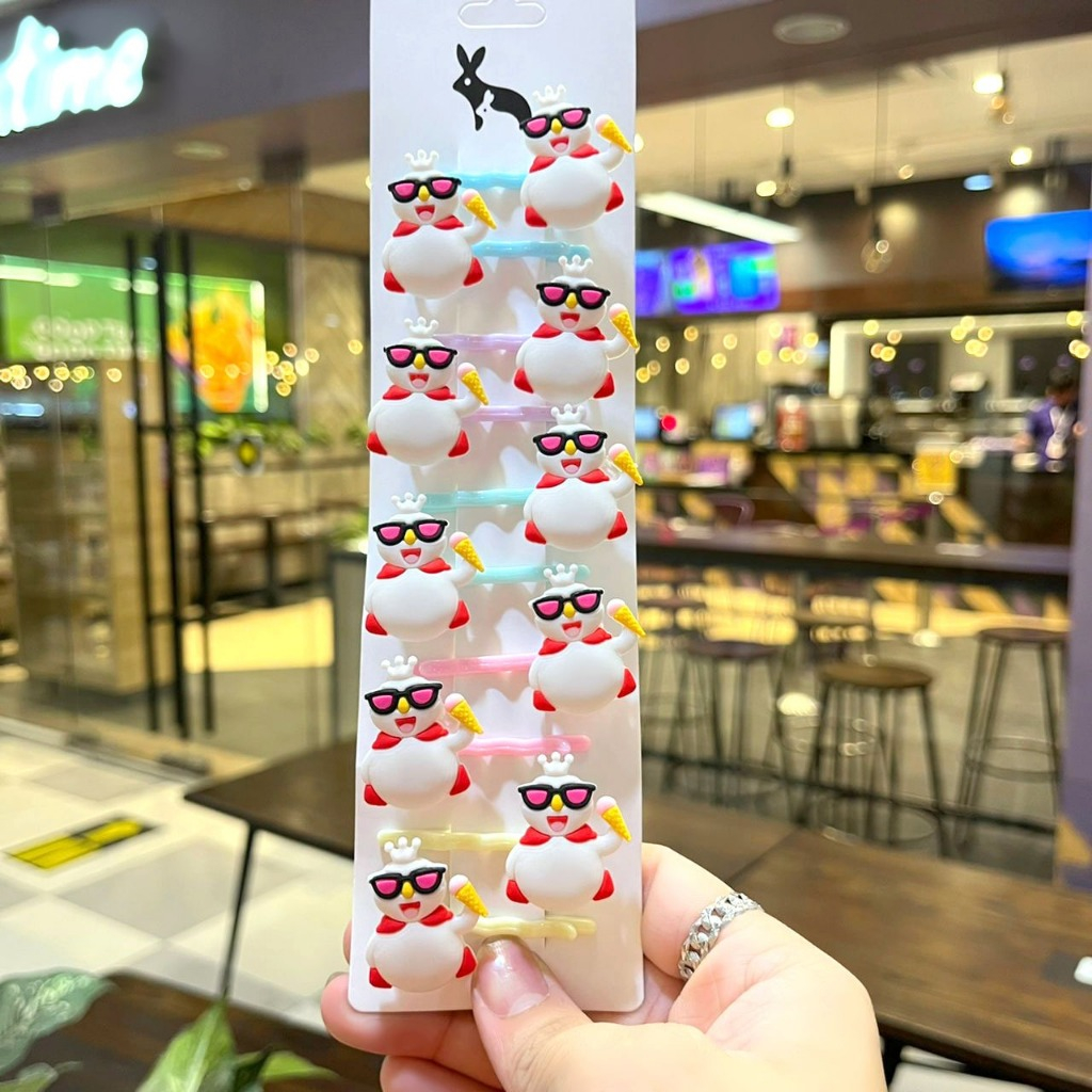 10 PCS JEPIT RAMBUT ANAK LUCU/ JEPITAN RAMBUT ANAK LUCU KARAKTER MIXUE