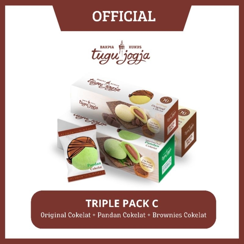 

Triple Pack C ( Travel pack - Pandan Cokelat + Brownies Cokelat + Original Cokelat )