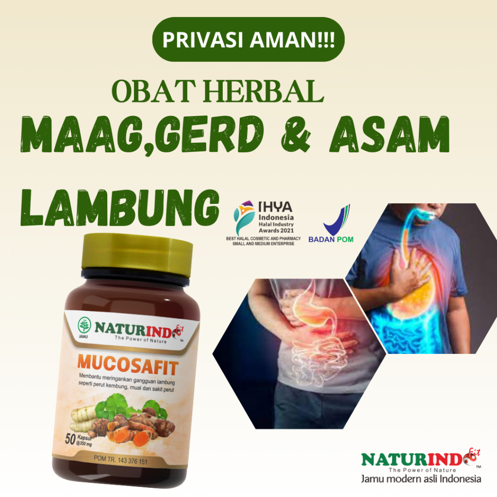 OBAT ASAM LAMBUNG HERBAL ASAM LAMBUNG MAAG GERD HERBAL MUCOSAFIT NATURINDO