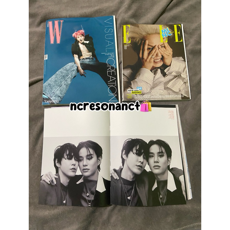 Magazine / Majalah cosmopolitan Doyoung Jungwoo & W Taeyong & ELLE MINO jennie somi nct dream