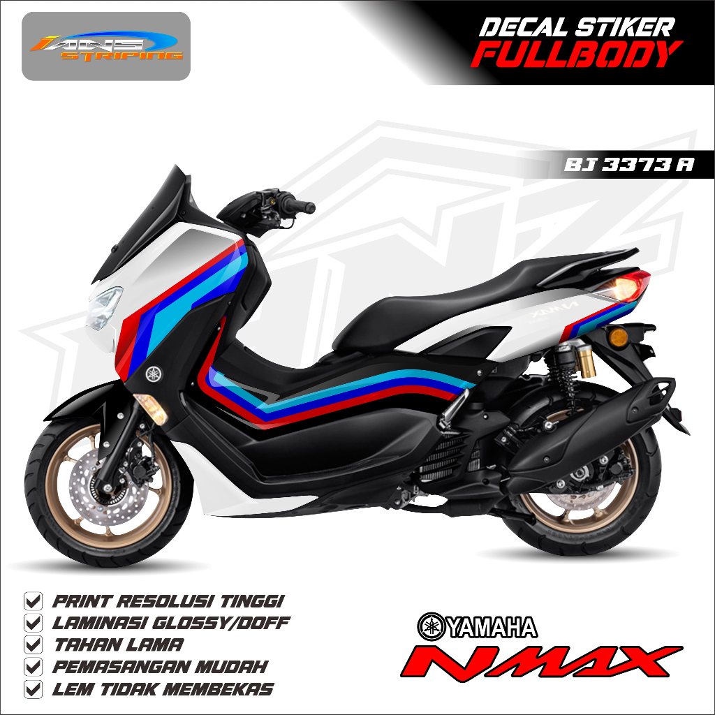 BJ 3373-STIKER MOTOR NMAX FULL BODY VARIASI-STIKER DECAL FULL BODY SIAP PASANG NMAX ALL