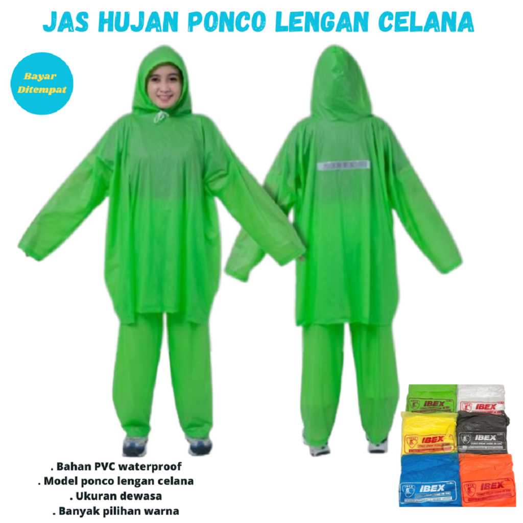 Jas Hujan Ponco Celana Ibex Jas Hujan Ponco Celana Murah