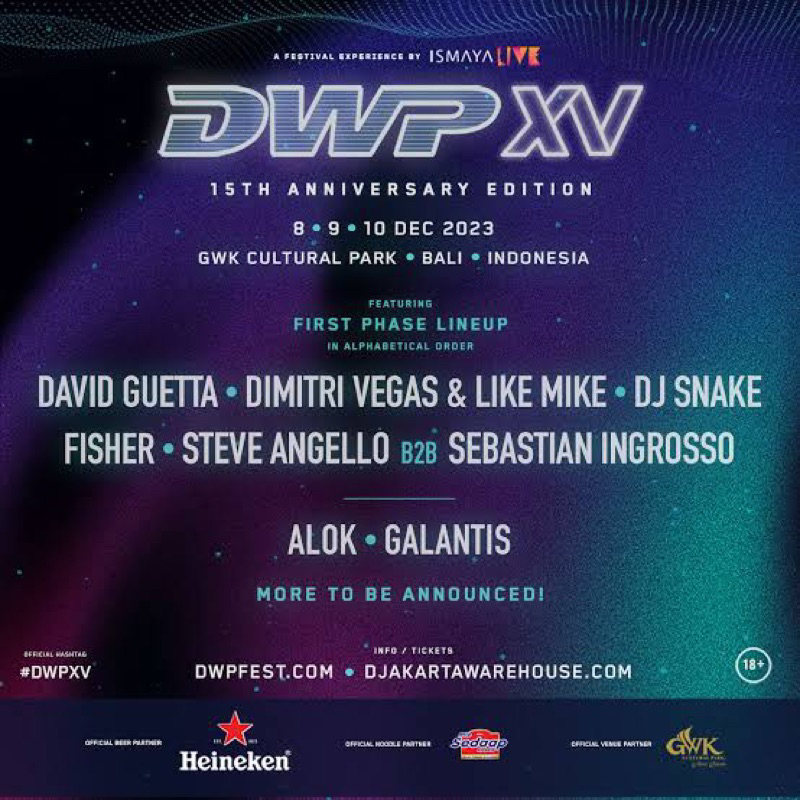 Tiket DWP XV Bali 2022