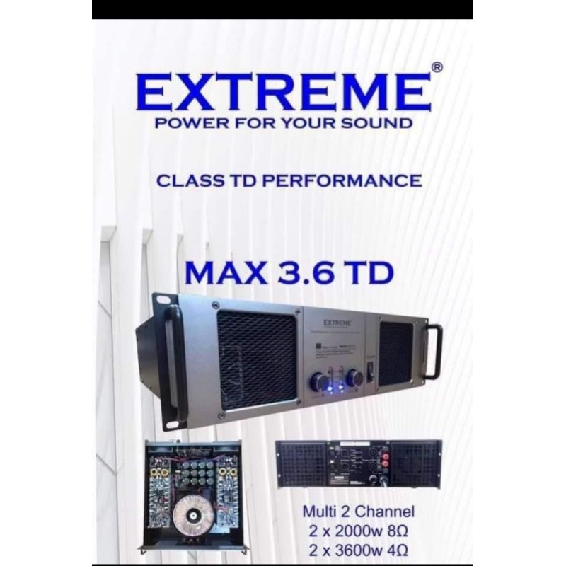 EXTREME MAX 3.6 TD Power amplifier class TD