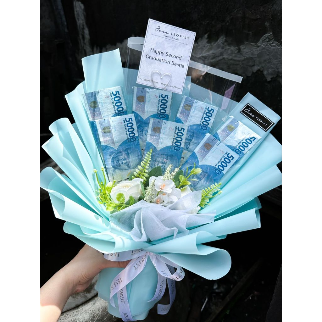 MONEY BOUQUET | BUKET UANG ASLI | BUKET UANG 20RB | HADIAH WISUDA | HADIAH ANNIVERSARRY | KADO