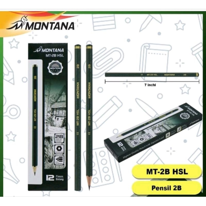 

PENSIL MURAH MONTANA 1 KOTAK ISI 12 PCS