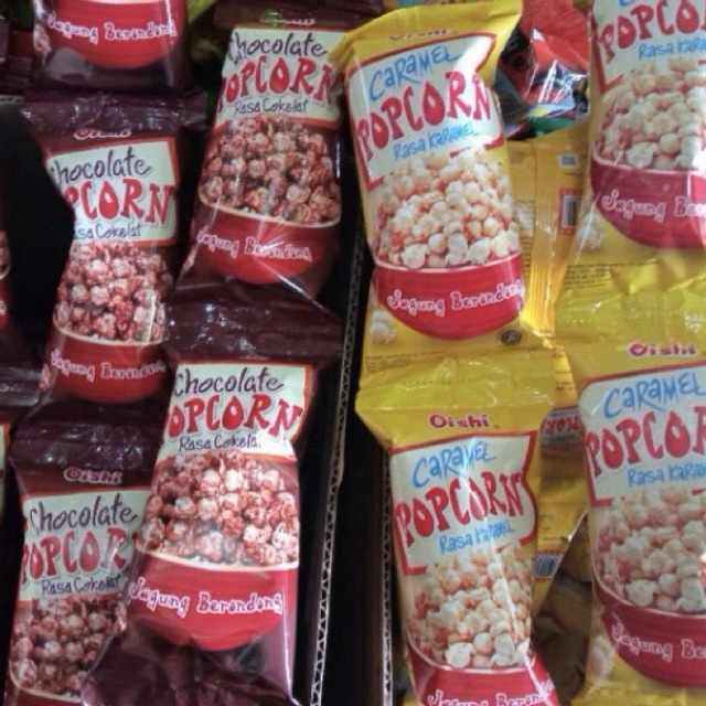 

OISHI Popcorn Caramel / Popcorn Cokelat RENCENG ISI 10 PCS