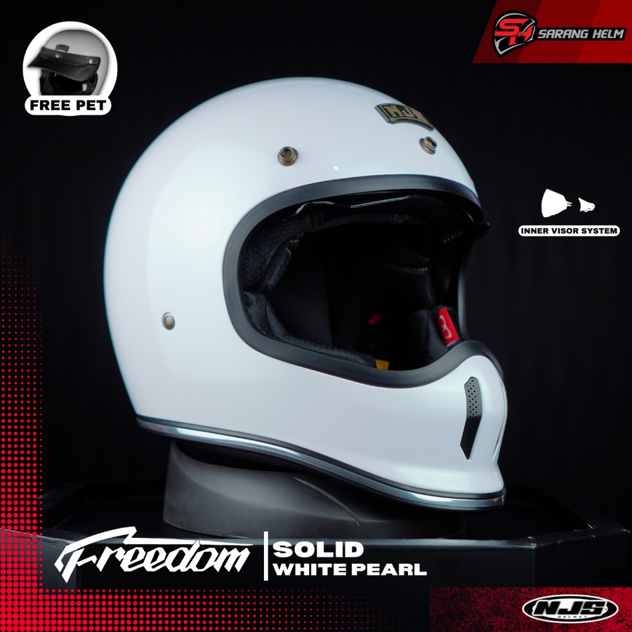 NJS FREEDOM SOLID - Helm Full Face CLASSIC CAKIL