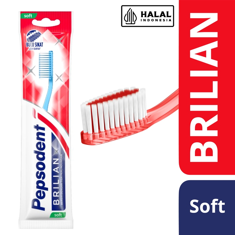 PEPSODENT SIKAT GIGI BRILIAN SIKAT GIGI LEMBUT