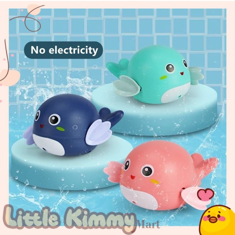 mainan ikan paus berenang / mainan anak ikan air manual