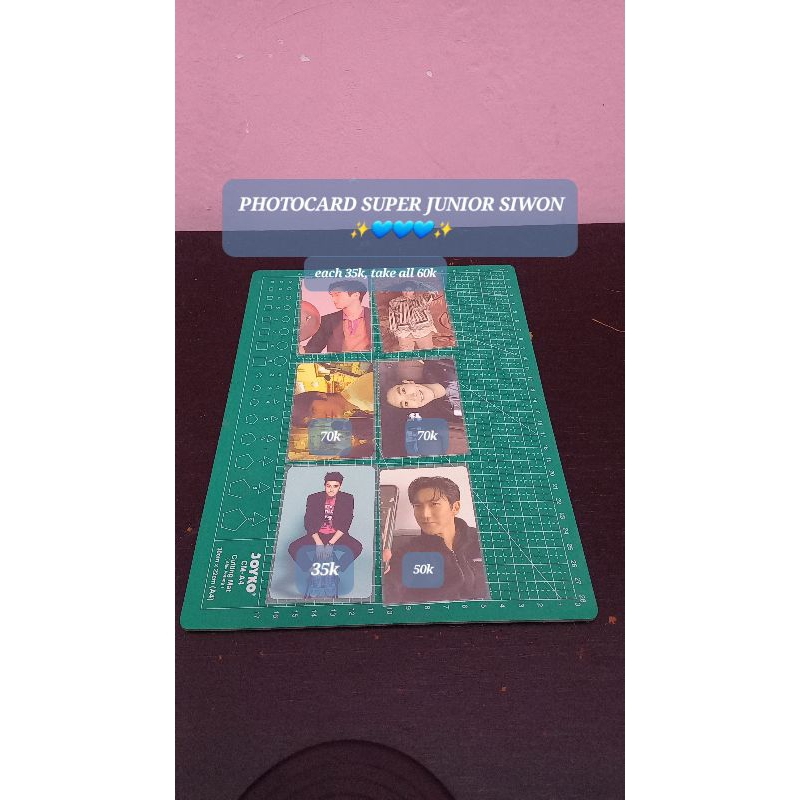 PHOTOCARD SUPER JUNIOR SIWON KIHNO REPLAY BONAMANA A PLAY ONE MORE CHANCE SWING REMEMBER 15