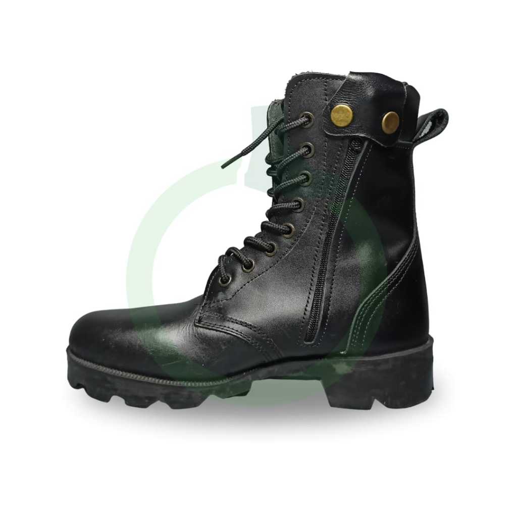 Mojo Sepatu PDL Nappa resleting sepatu pria kulit asli