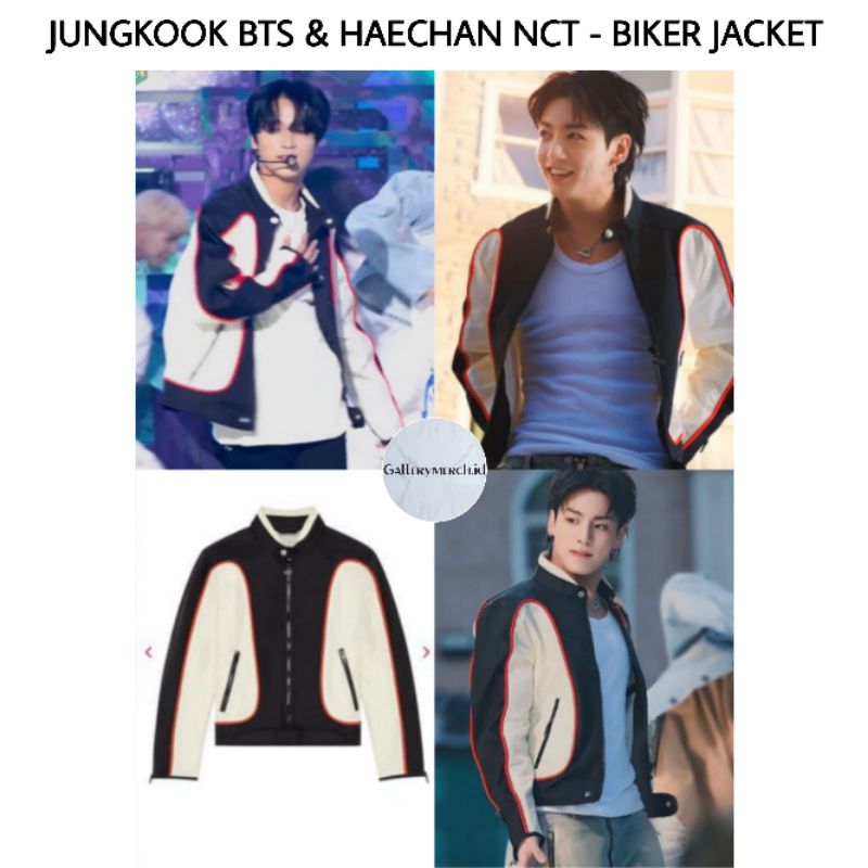 [READY STOCK] JUNGKOOK BTS HAECHAN NCT - BIKER JACKET