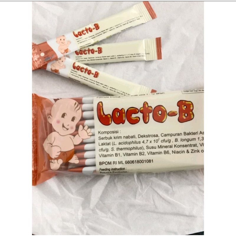 Lacto B Sachet 1Gr Mengandung Probiotik Lactobe Menjaga Kesehatan Pencernaan Anak