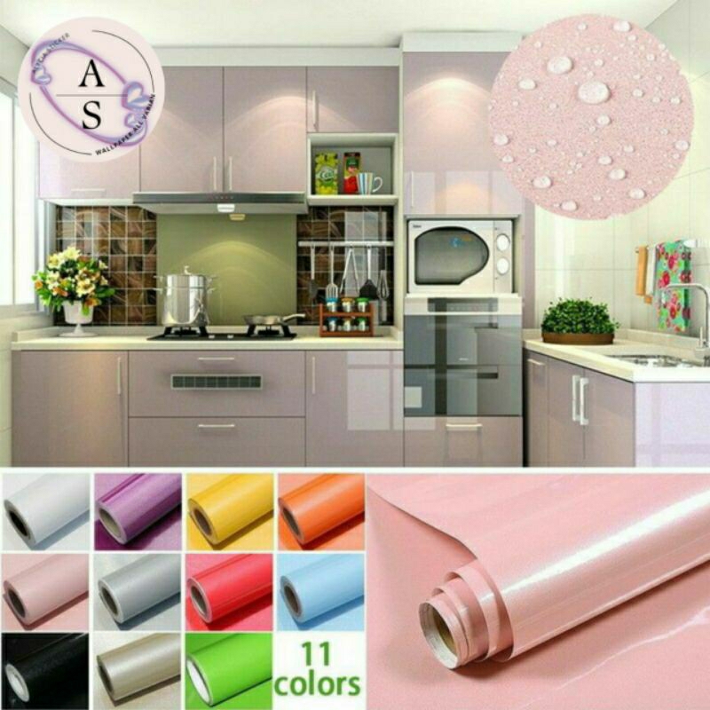 STICKER PVC WATERPROOF || STICKER PVC POLOS || STICKER VINYL || STICKER VINYL DINDING || STICKER VINYL LANTAI || STICKER VINYL GLOSSY || STIKER PVC || STICKER KITCHEN SET, LEMARI, PINTU, PLAFON ATAP