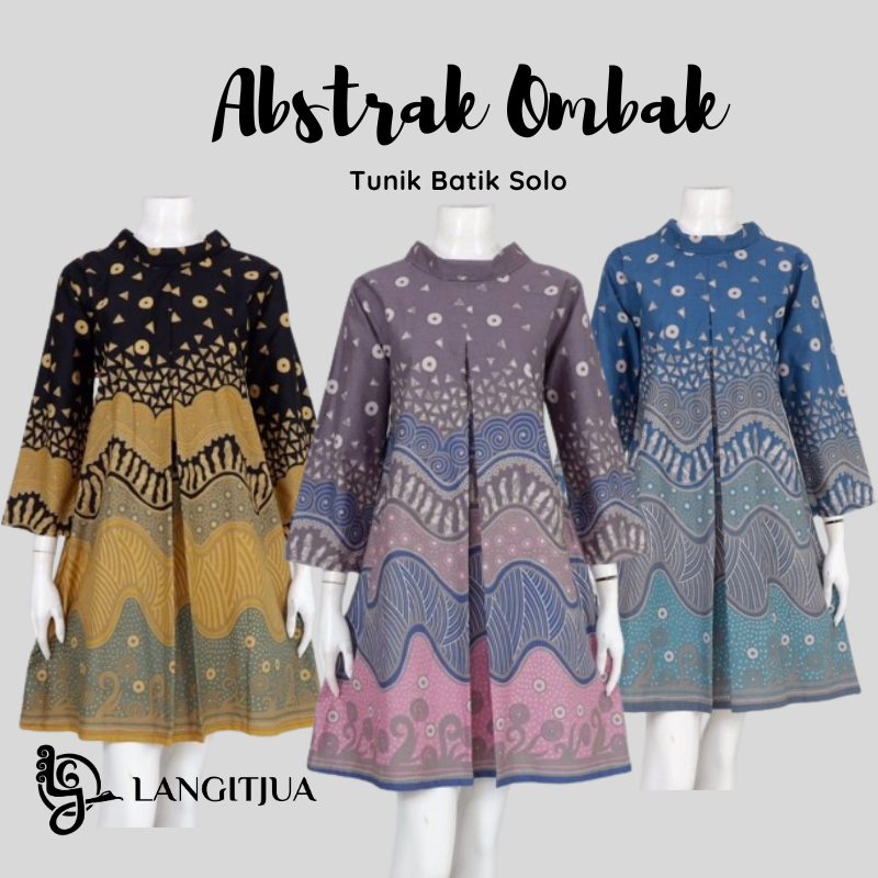 Tunik Batik Gipsi #07 | Atasan Baju Kerja Batik Wanita | Langitjua Batik Solo
