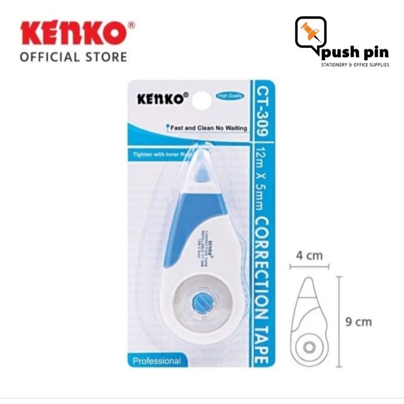 

KENKO CORRECTION TAPE / PITA KOREKSI / KOREKSI PENA CT-309 (12 M x 5 Mm)