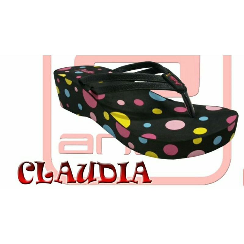 SANDAL HAK TINGGI WANITA WADGES JEPIT ANDO ORIGINAL 100% TERBARU DAN TERMURAH SANDAL SANDAL WANITA H
