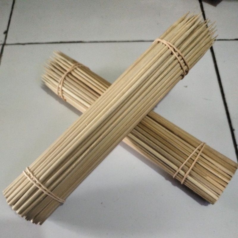 Tusuk sate l tusuk kentang k tusuk seafood 25 cm diameter 4 mm