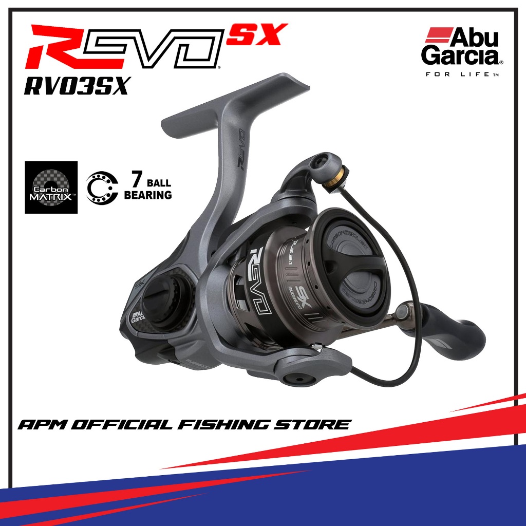 ABU GARCIA Reel Spinning REVO3 SX 7+1BB 3000 4000 Carbon Matrix™️ drag system