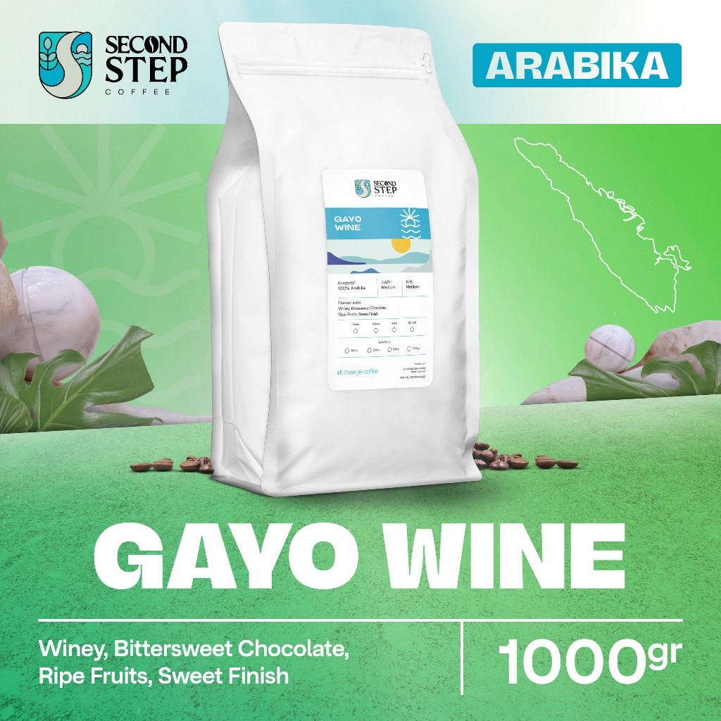 

Biji Kopi Bubuk Arabika Gayo Wine Arabica Specialty Coffee Beans 1Kg