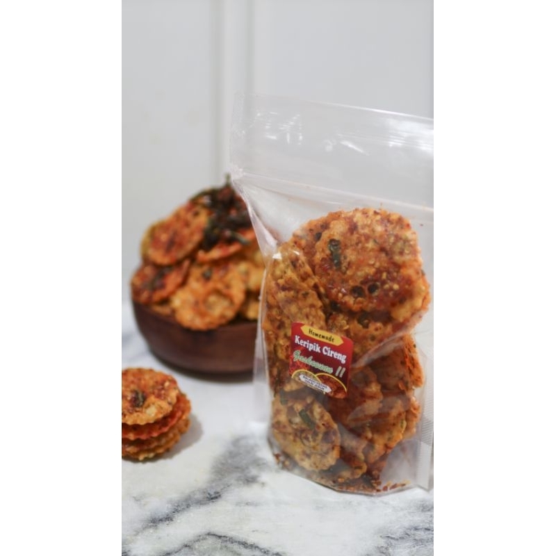 

Keripik Cireng Balado Pedas Daun Jeruk 100 Gram